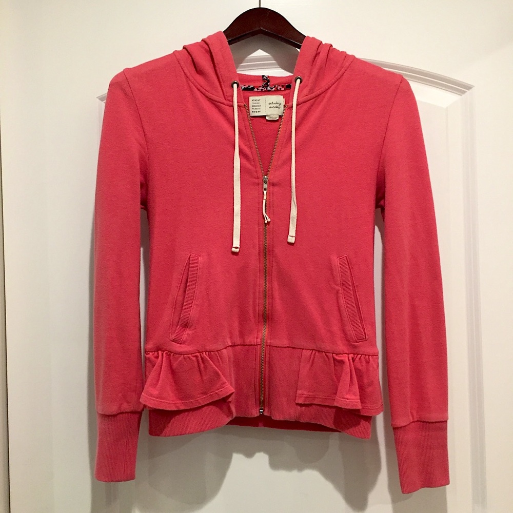 Anthropologie peplum hoodie 💞💐💞